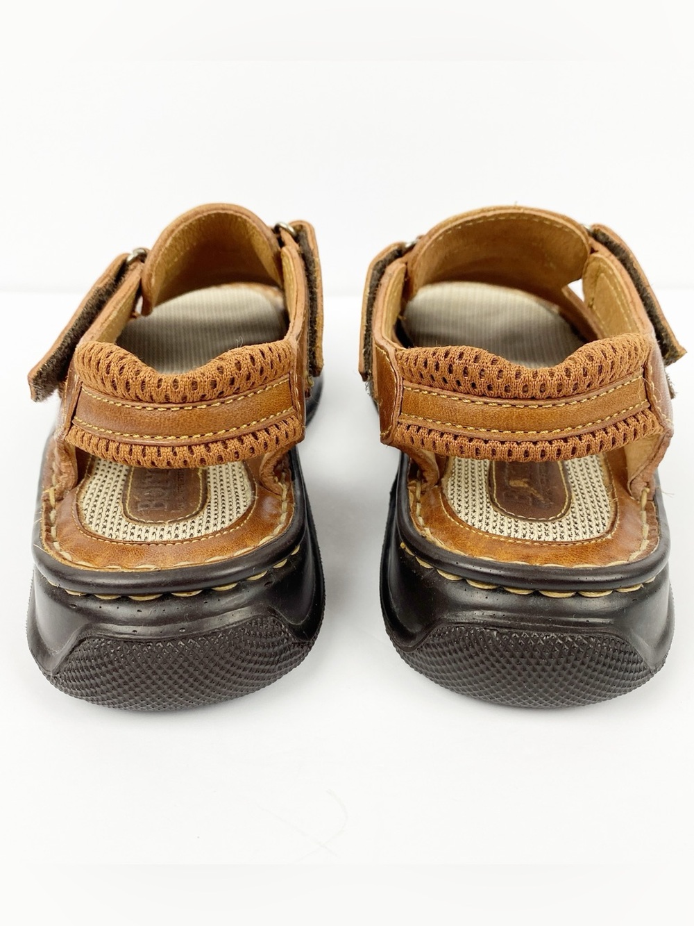 Born Brown Leather Open-Toe Sandals - Picture 8 of 11